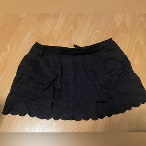 Scalloped skirt bikini bottoms